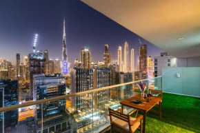 2BR w Huge Terrace & Full Burj Khalifa View